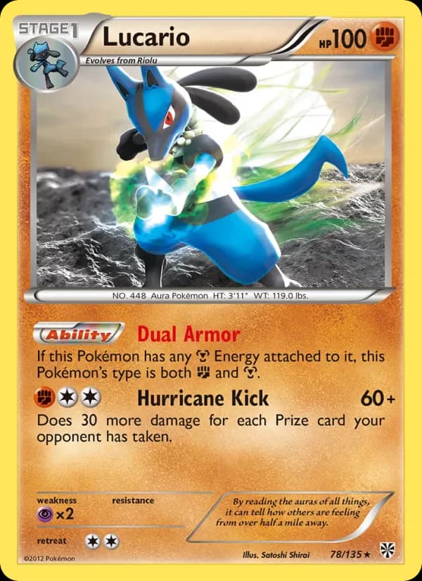 Lucario 78/135 from Plasma Storm