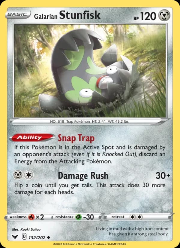 Galarian Stunfisk 132/202 from Sword & Shield