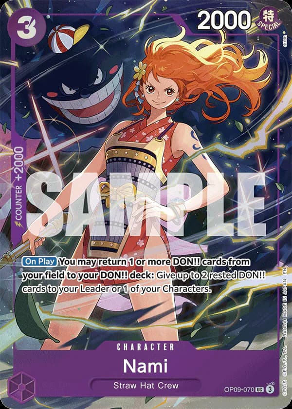 Nami OP09-070 Official alternate printing 1