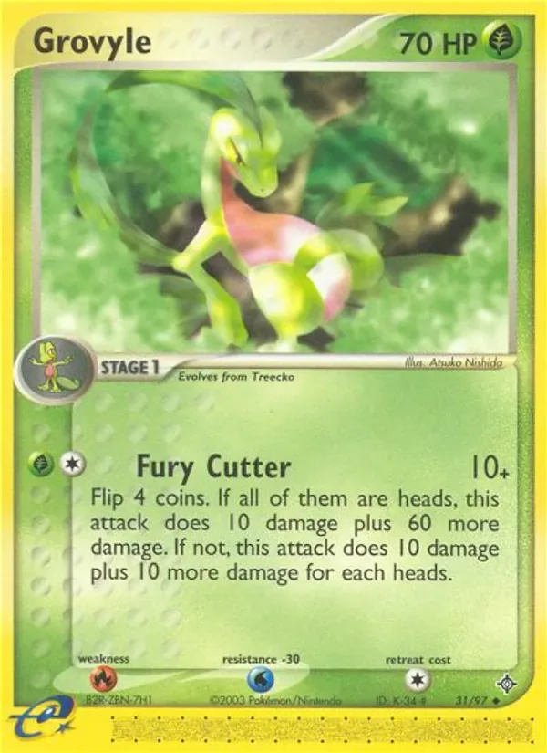Grovyle 31/97 from EX Dragon