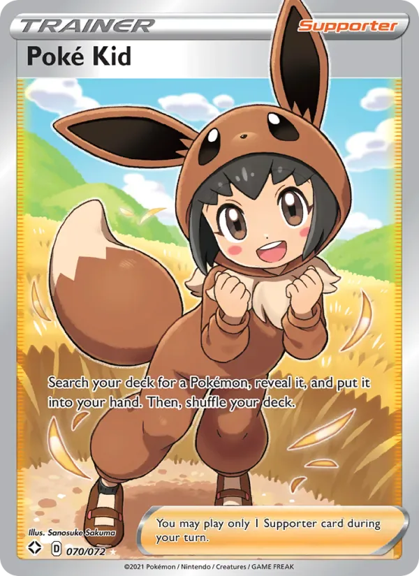 Poké Kid 70/72 from Shining Fates