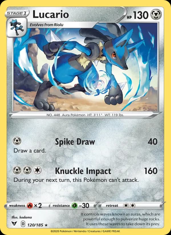 Lucario 120/185 from Vivid Voltage