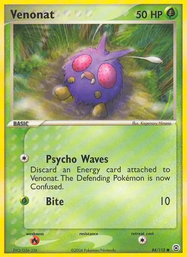 Venonat 84/112 from EX FireRed & LeafGreen