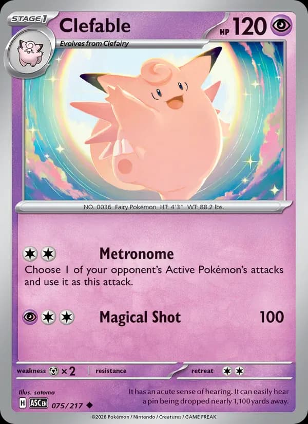 Clefable 075/217 from Ascended Heroes