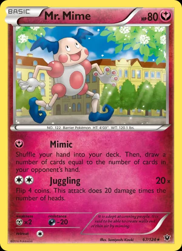 Mr. Mime 67/124 from Fates Collide