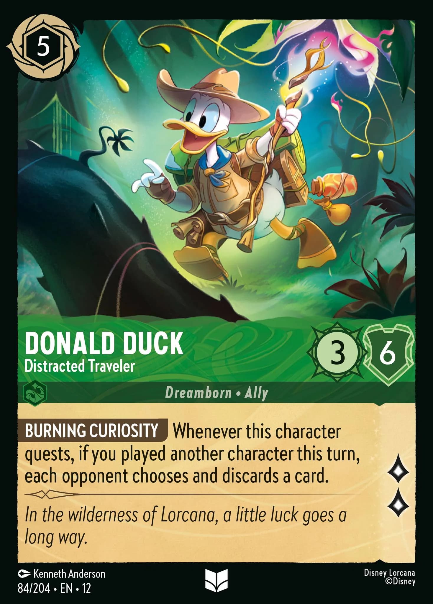 Donald Duck - Distracted Traveler 84/204 from Wilds Unknown