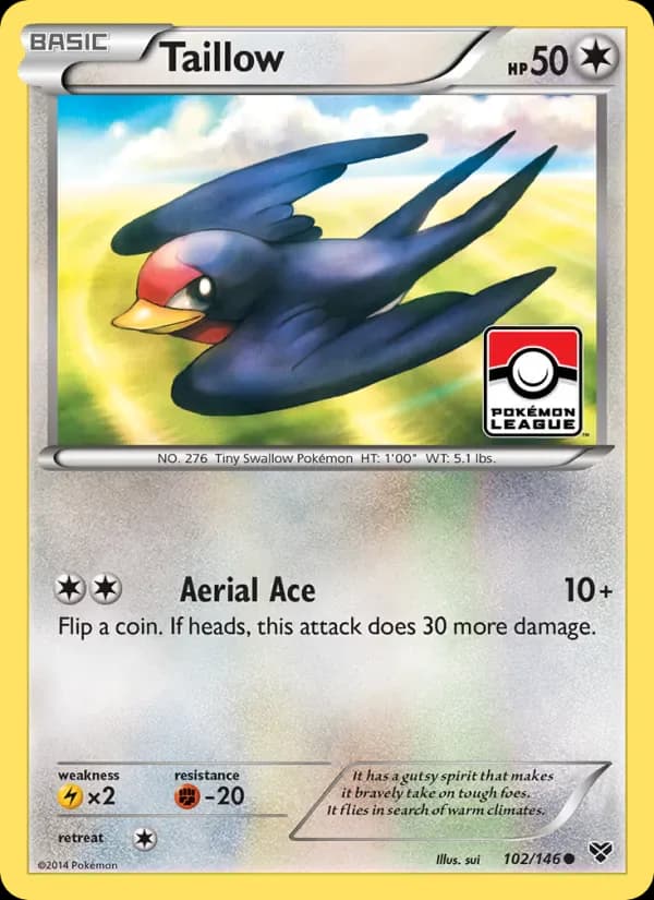 Taillow 102/146 from XY Base Set