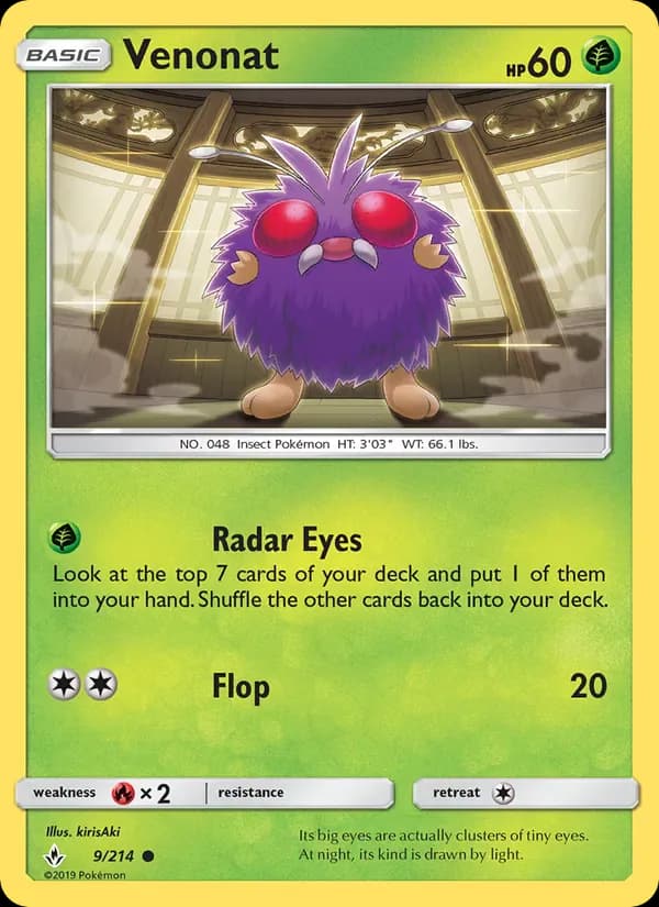 Venonat 9/214 from Unbroken Bonds