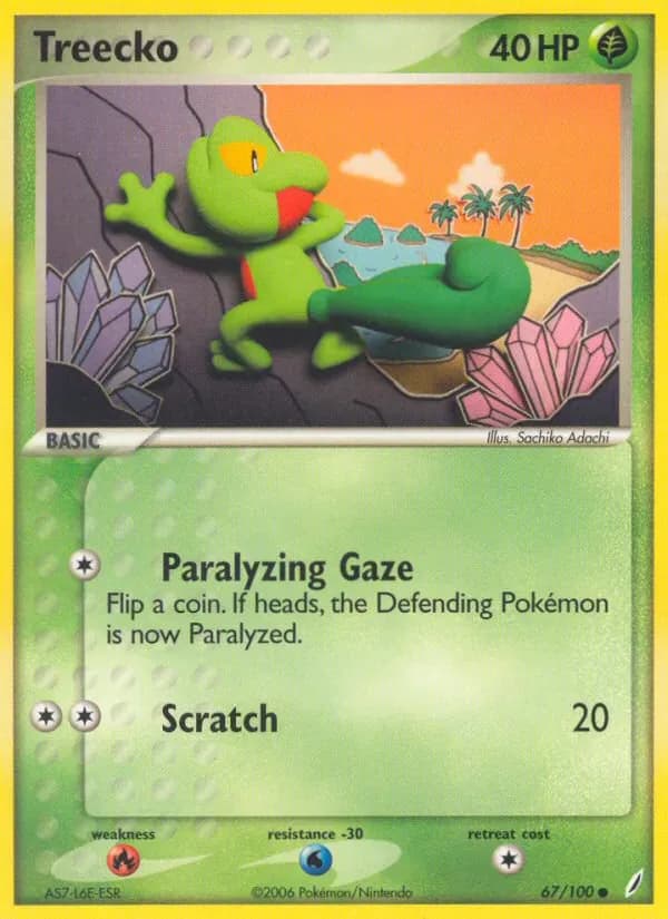 Treecko 67/100 from EX Crystal Guardians
