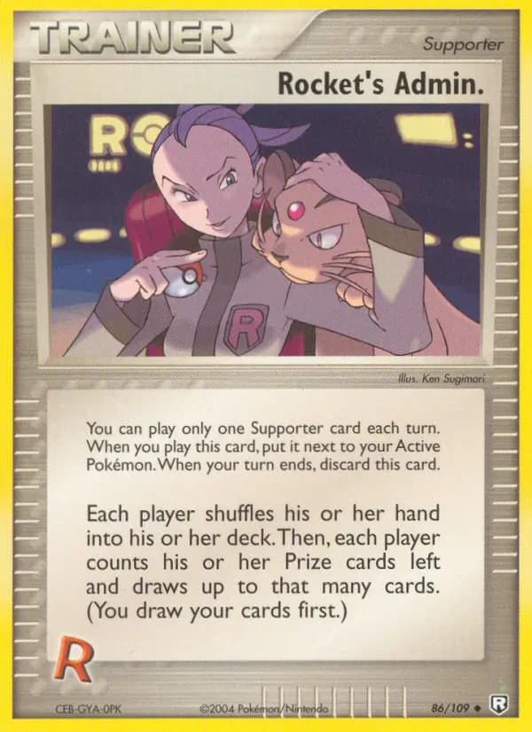 Rocket's Admin. 86/109 from EX Team Rocket Returns