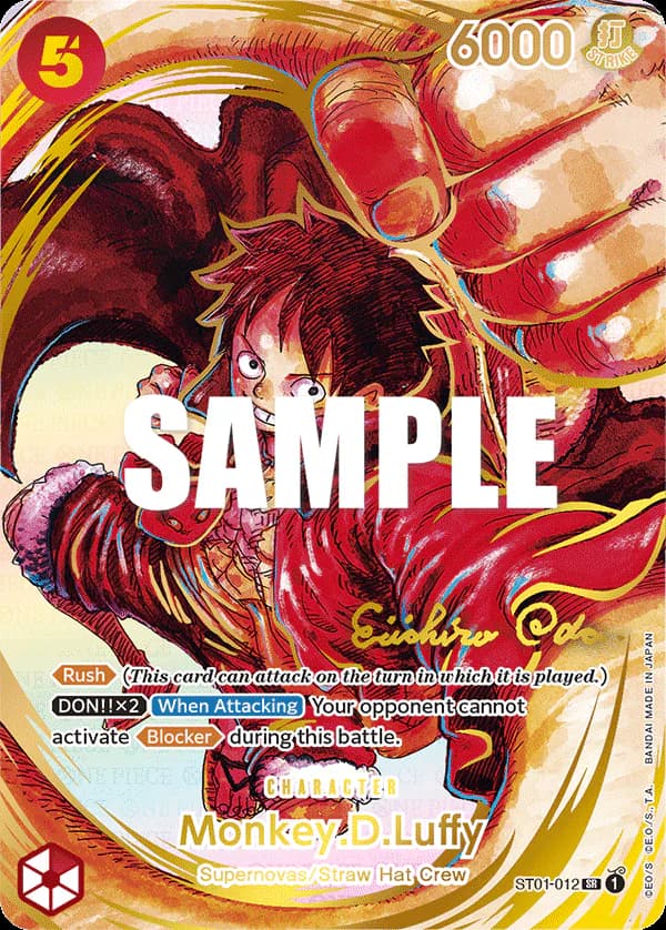 Monkey.D.Luffy ST01-012 Official alternate printing 3