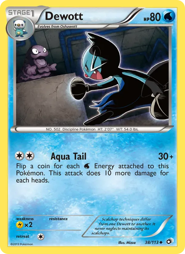 Dewott 38/113 from Legendary Treasures