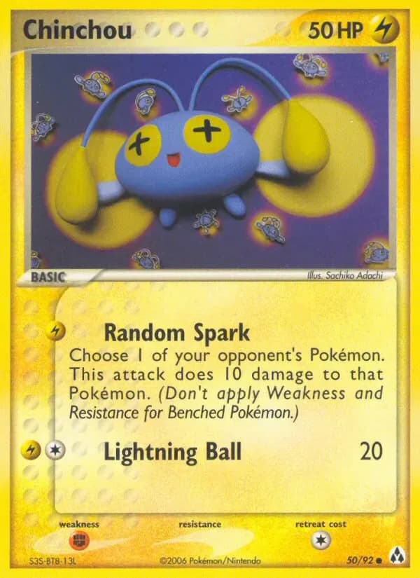 Chinchou 50/92 from EX Legend Maker