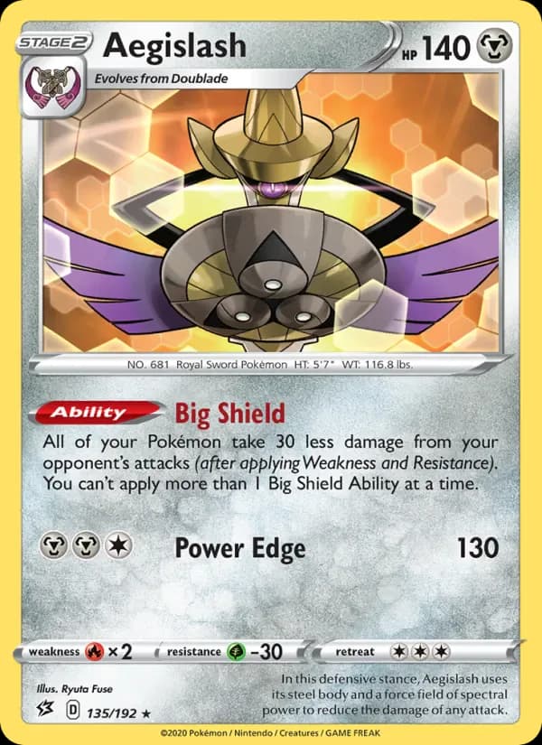 Aegislash 135/192 from Rebel Clash
