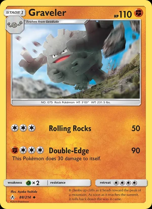 Graveler 88/214 from Unbroken Bonds