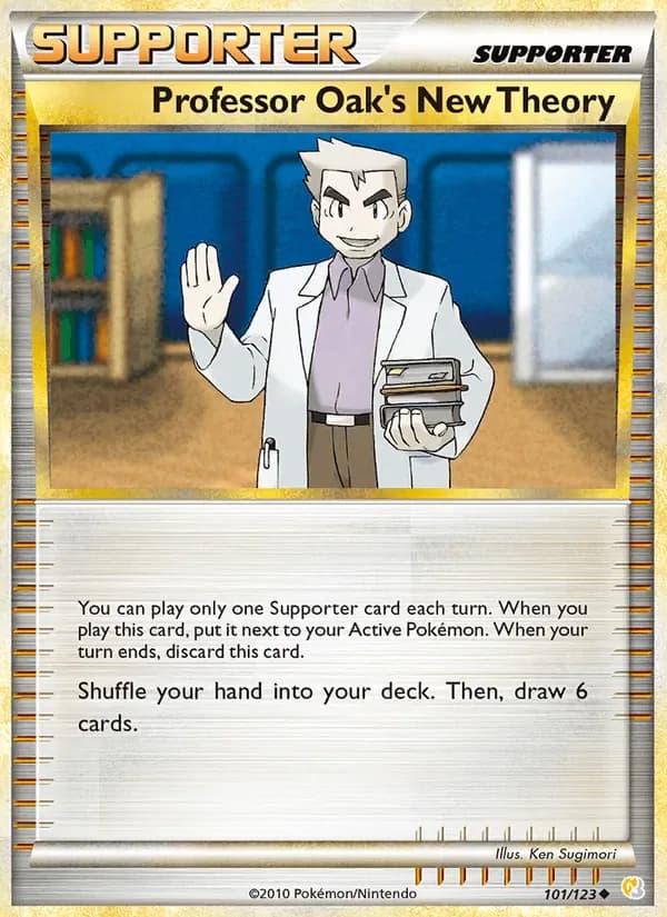 Professor Oak’s New Theory 101/123 from HeartGold & SoulSilver
