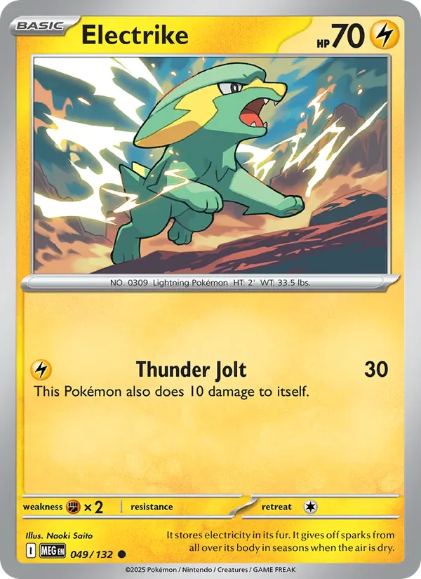Electrike 049/132 from Mega Evolution