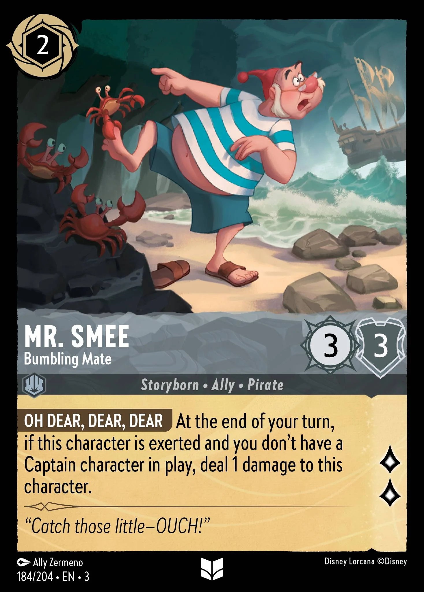 Mr. Smee - Bumbling Mate 184/204 from Into the Inklands