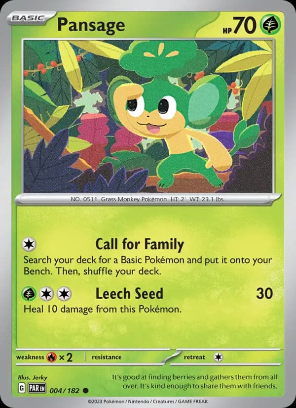 Pansage 004/182 from Paradox Rift