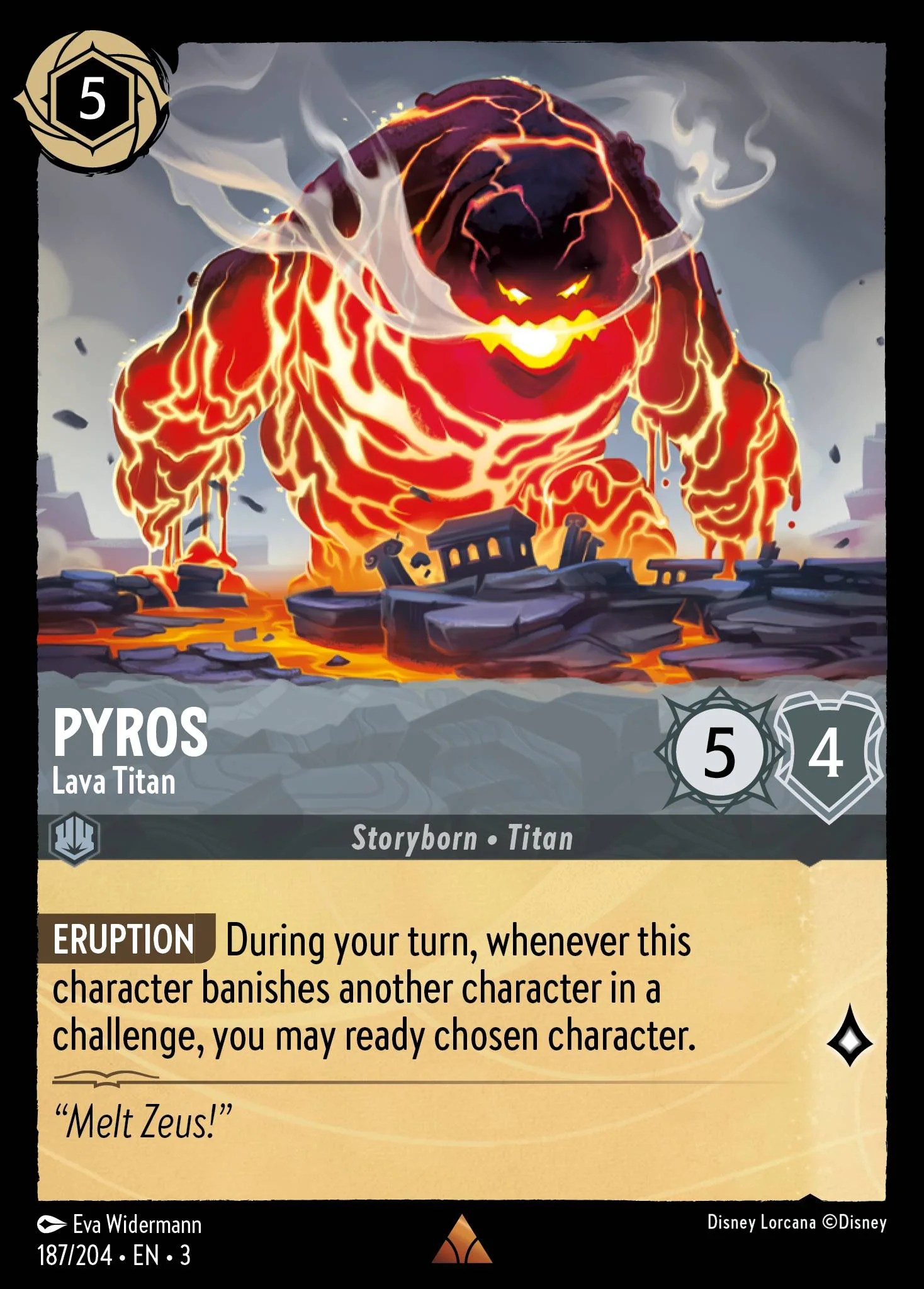 Pyros - Lava Titan 187/204 from Into the Inklands