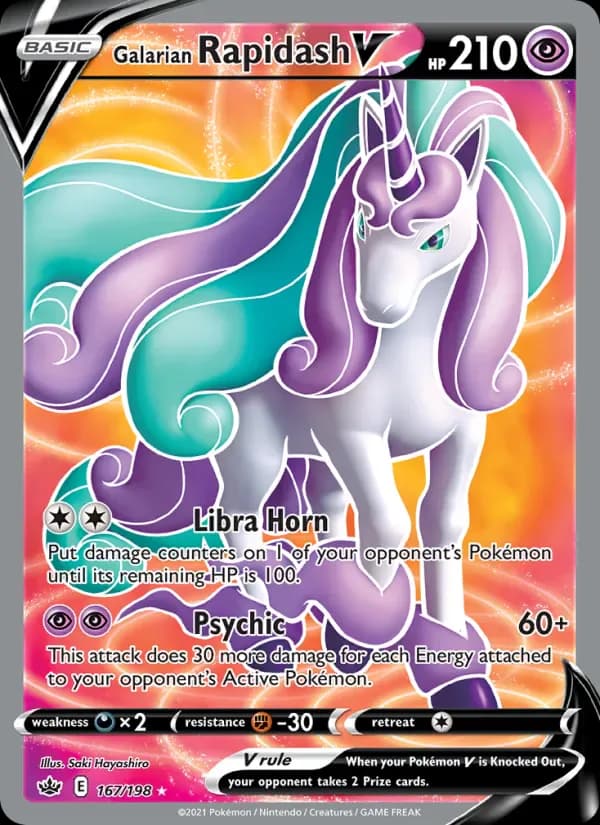 Galarian Rapidash V 167/198 from Chilling Reign