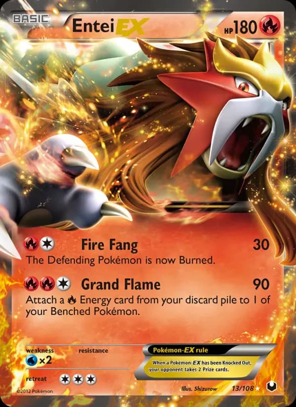 Entei-EX 13/108 from Dark Explorers