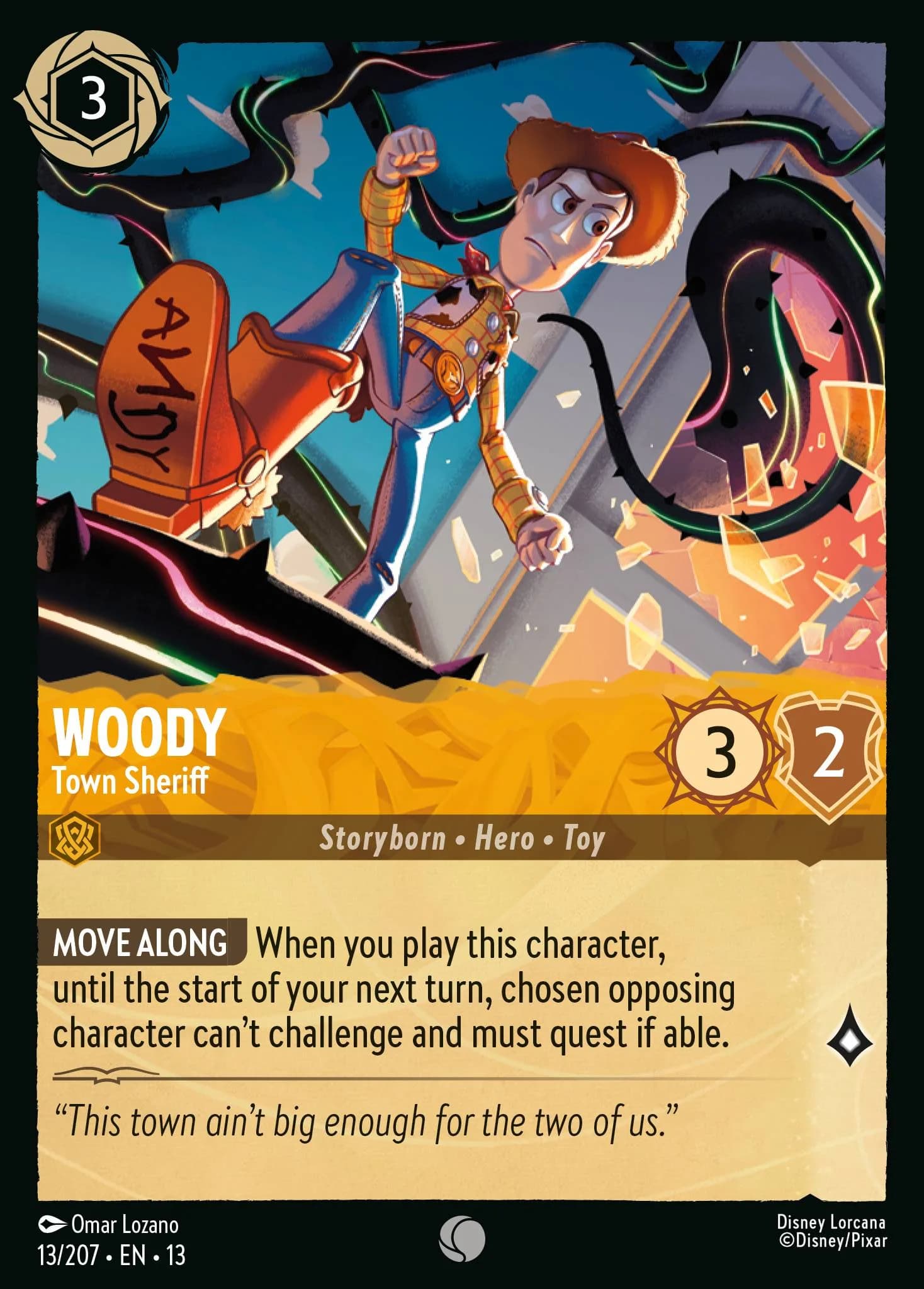 Woody - Town Sheriff 13/207 from Attack of the Vine!