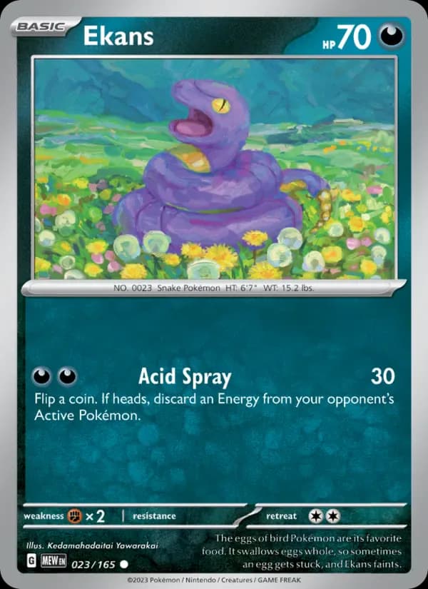Ekans 023/165 from Pokemon 151