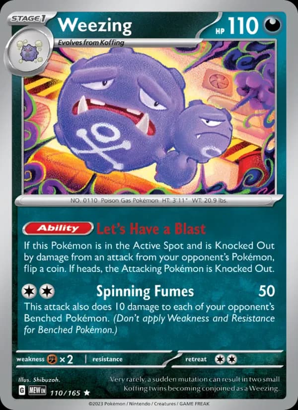Weezing 110/165 from Pokemon 151