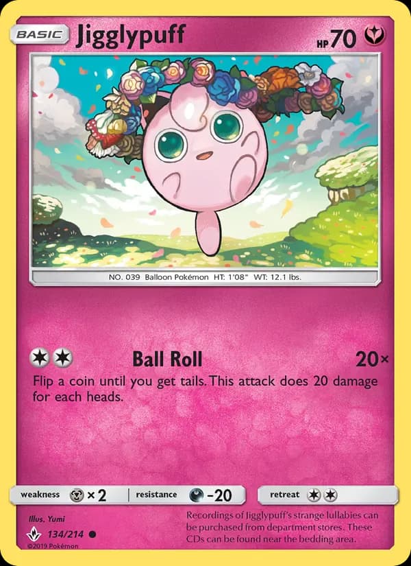 Jigglypuff 134/214 from Unbroken Bonds