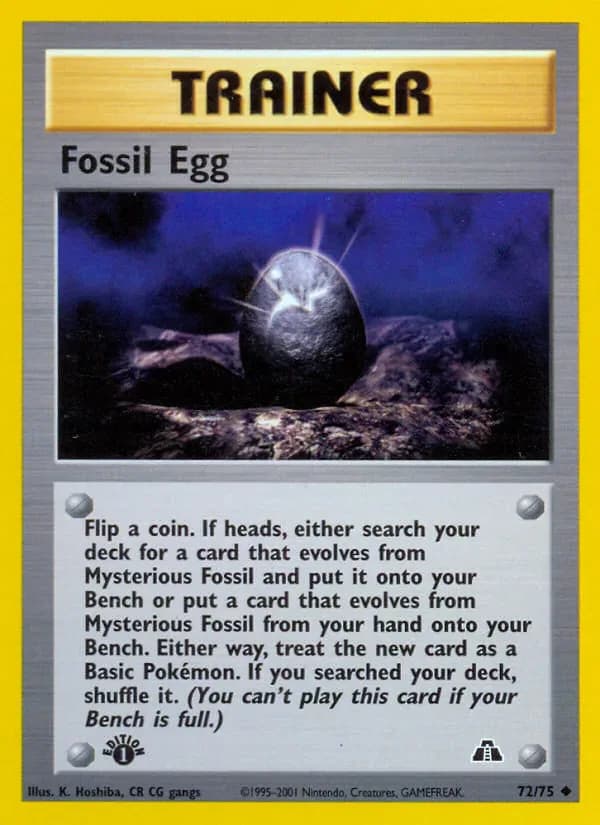 Fossil Egg 72/75 from Neo Discovery