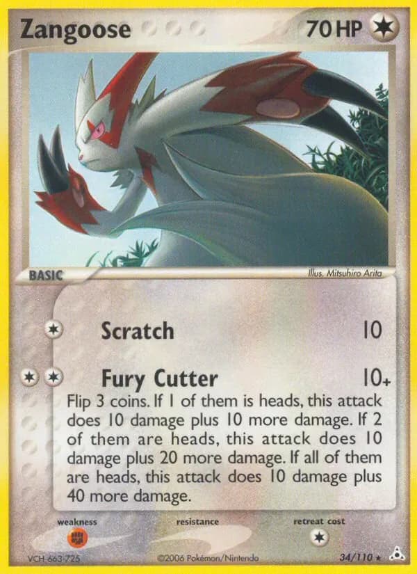 Zangoose 34/110 from EX Holon Phantoms