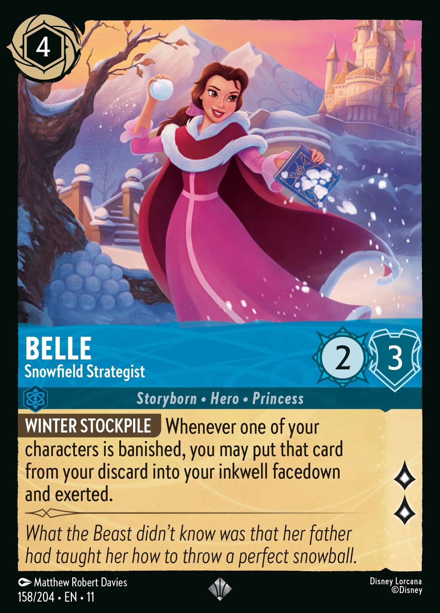 Belle - Snowfield Strategist 158/204 from Winterspell
