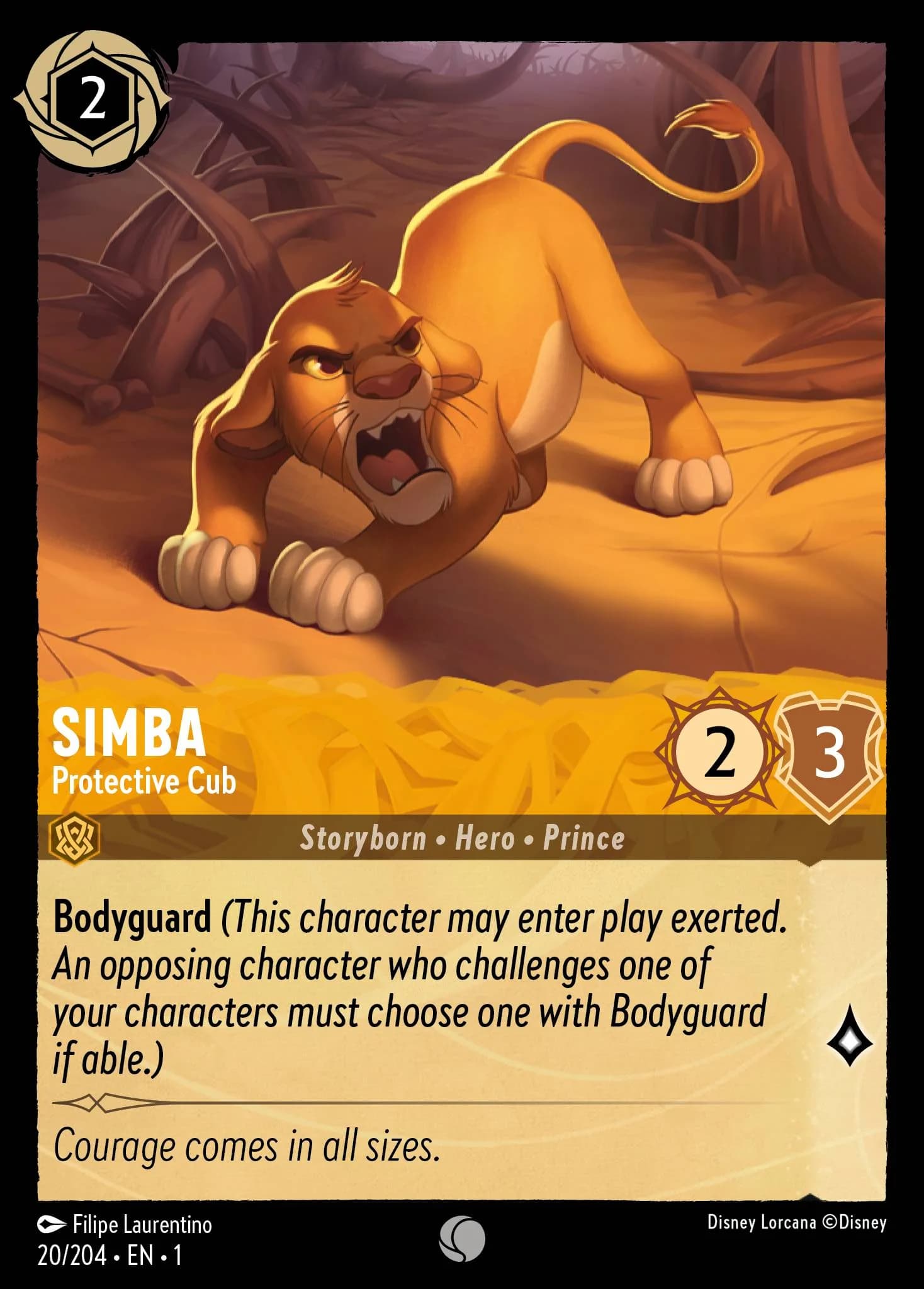 Simba - Protective Cub 20/204 from The First Chapter