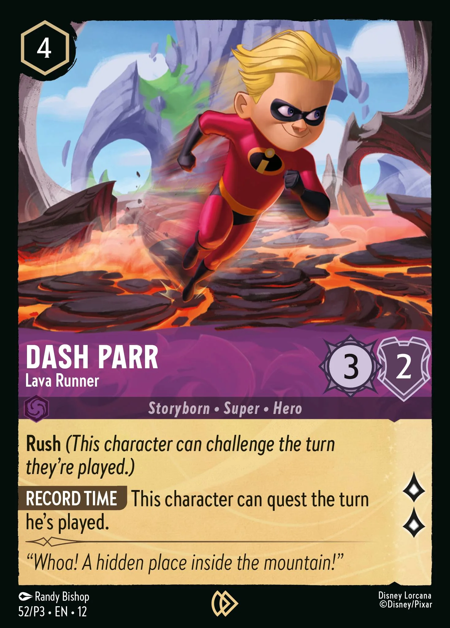 Dash Parr - Lava Runner 52/P3 from Wilds Unknown