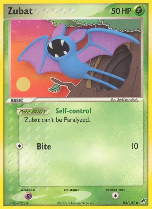 Zubat 83/107 from EX Deoxys