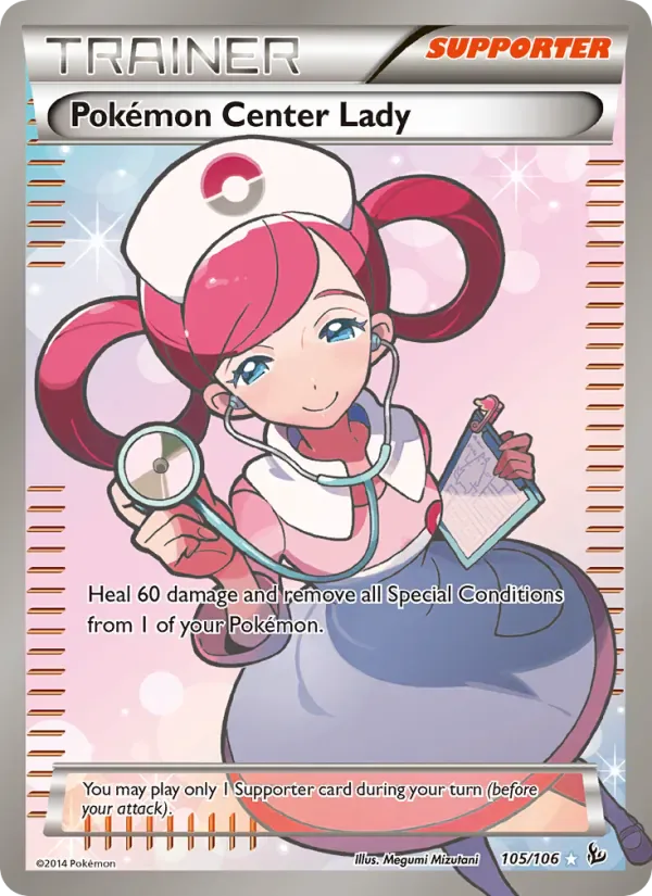 Pokémon Center Lady 105/106 from Flashfire