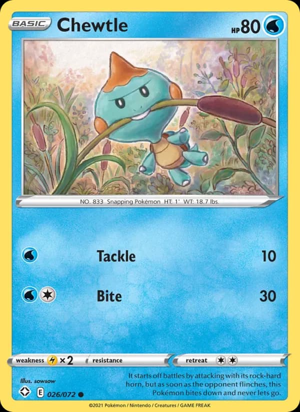 Chewtle 26/72 from Shining Fates