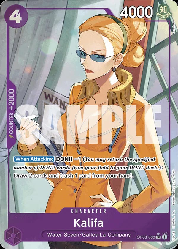 Kalifa OP03-060 Official alternate printing 3