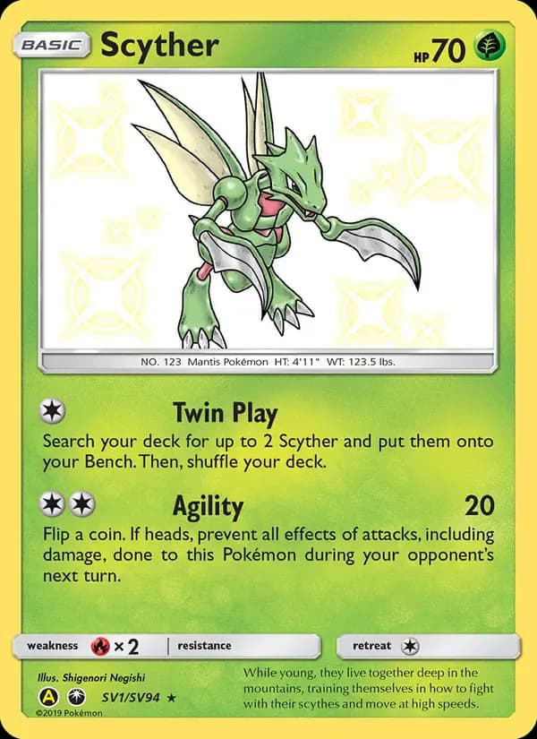 Scyther SV1/SV94 from Hidden Fates