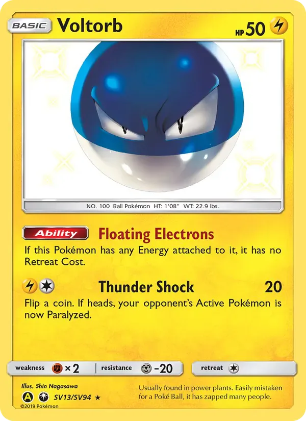 Voltorb SV13/SV94 from Hidden Fates
