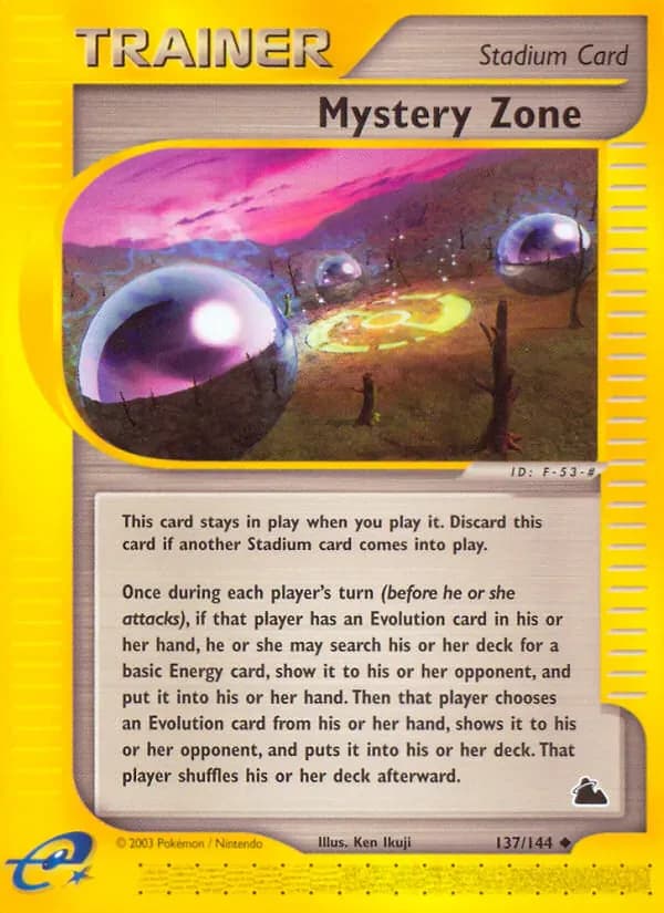Mystery Zone 137/144 from Skyridge