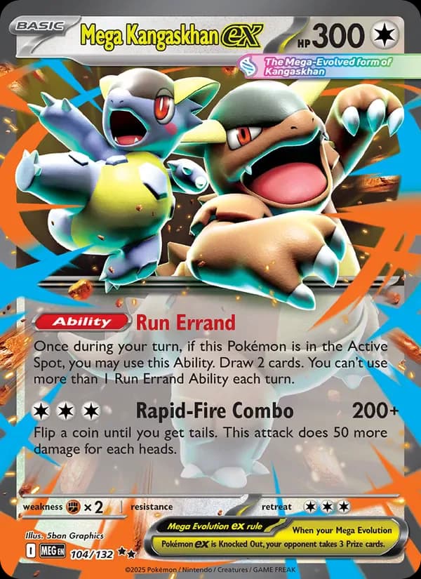 Mega Kangaskhan ex 104/132 from Mega Evolution