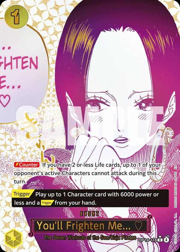 You'll Frighten Me... ♡ OP14-118 Official alternate printing 1