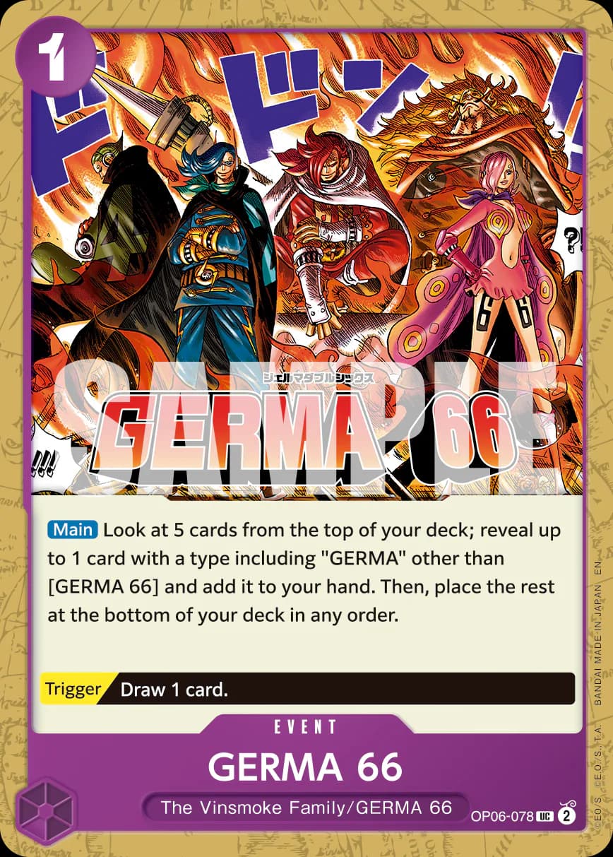 GERMA 66 OP06-078 Official alternate printing r1