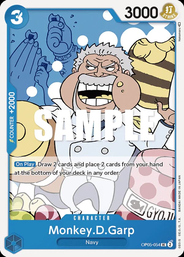 Monkey.D.Garp OP05-054 Standard printing