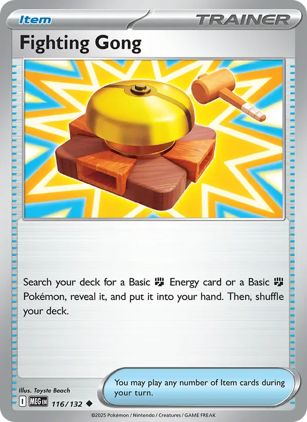 Fighting Gong 116/132 from Mega Evolution