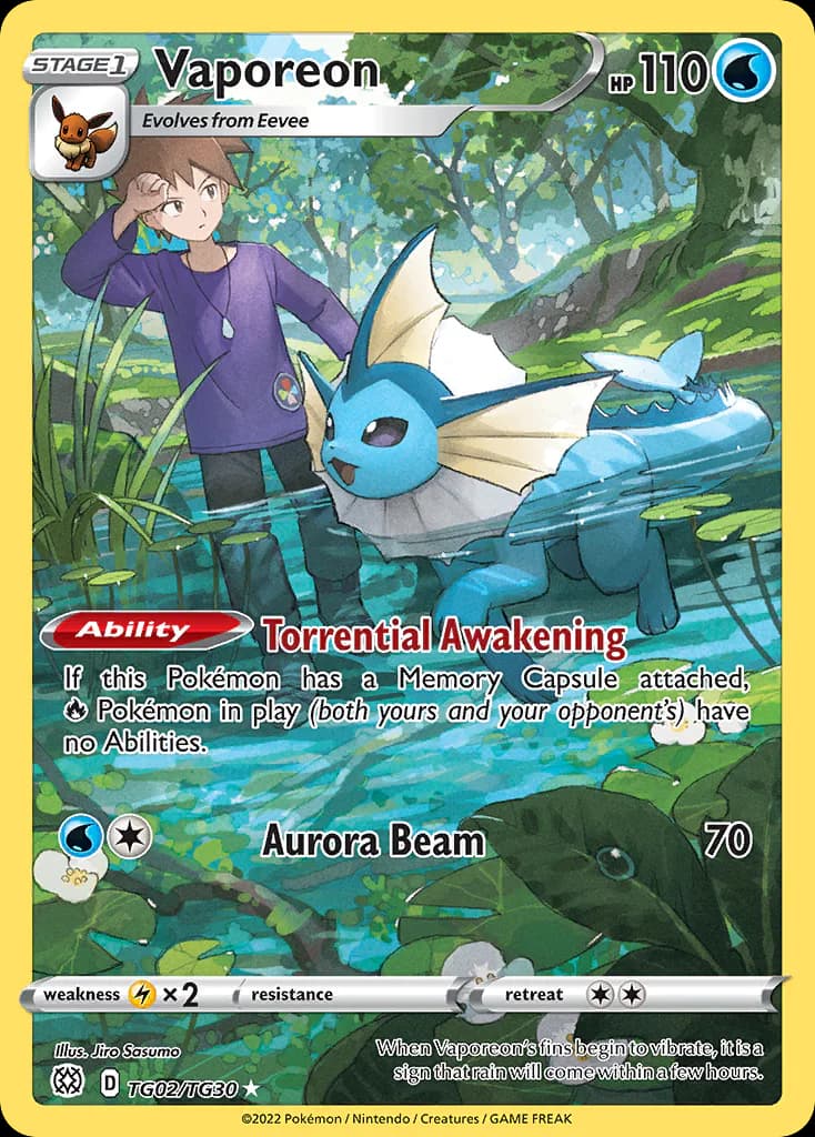 Vaporeon TG02/TG30 from Brilliant Stars