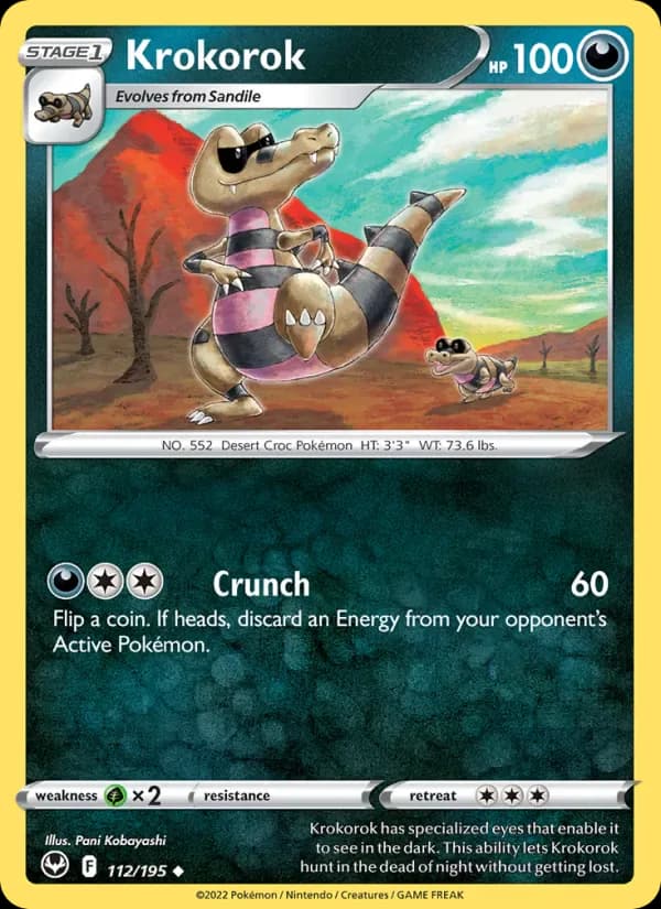 Krokorok 112/195 from Silver Tempest