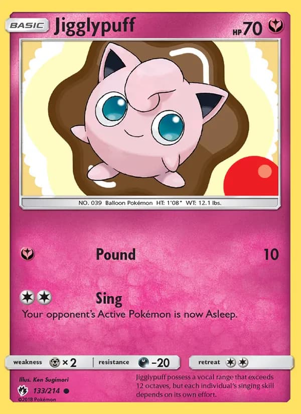 Jigglypuff 133/214 from Lost Thunder